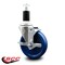 Service Caster 5'' Solid Poly Swivel 1-3/8'' Expanding Stem Caster with Brake SCC-EX20S514-SPUS-TLB-138 - alternate 3